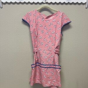 Vintage Pink Floral Apron Smock